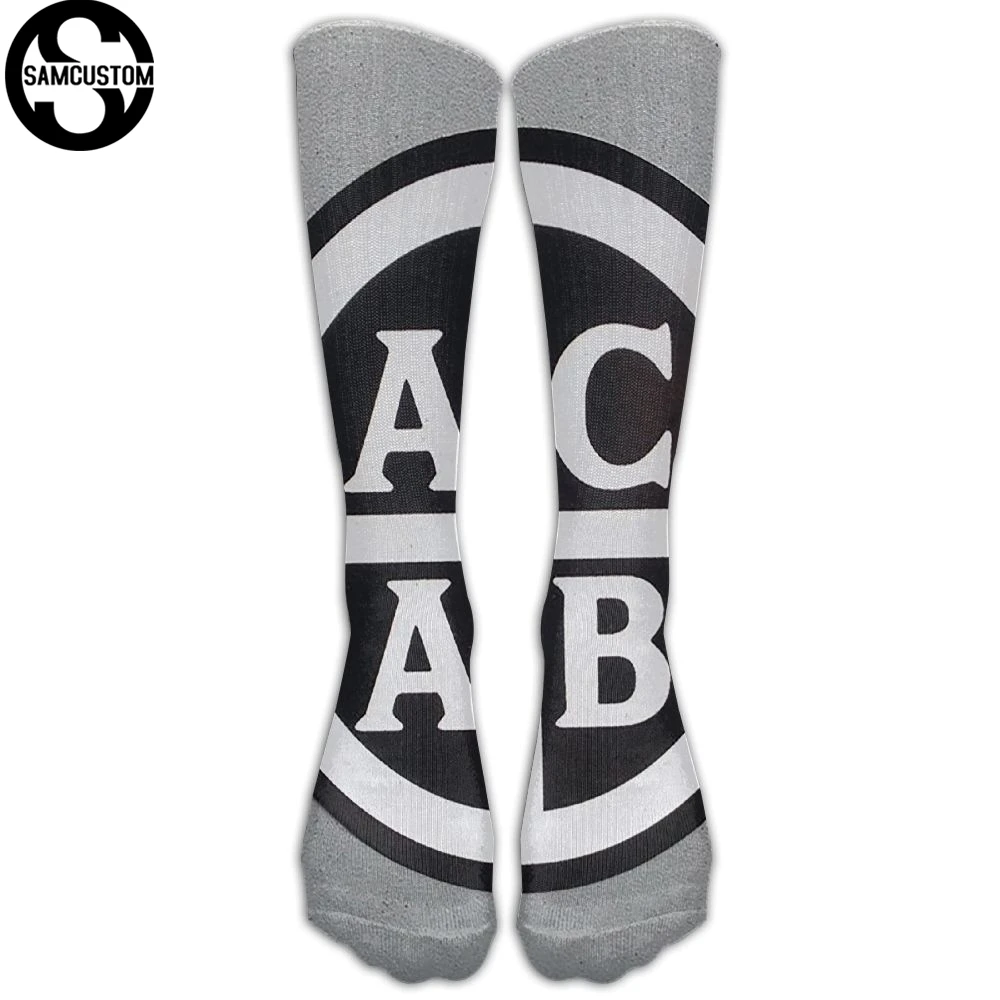 SAMCUSTOM модные гольфы женские хлопковые Гольфы выше колена для женщин ACAB хит цель 3D