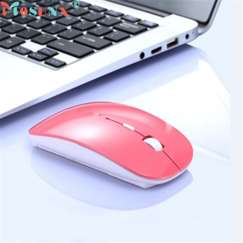 Mosunx лучшая Mecall Tech 2400 dpi 4 Кнопки оптическая USB Беспроводная игровая мышь Мыши для