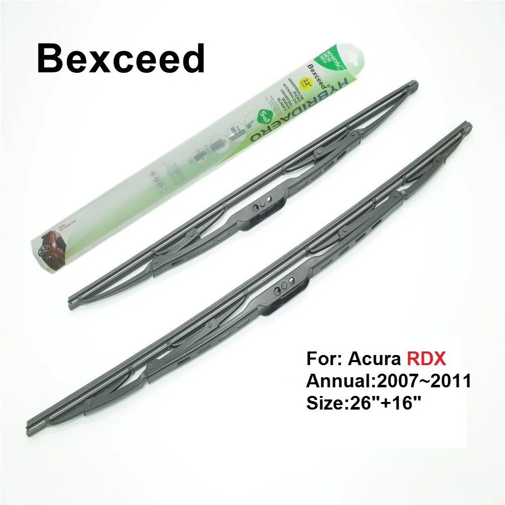 

Bexceed of Car Windshield Hybrid Traditional Wiper Blade For Acura RDX, 1 Pair(26"+16"). 2007~2011