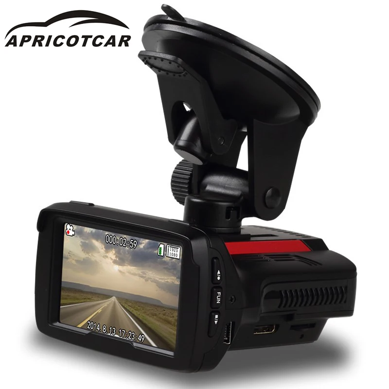 APRICOTCAR Автомобильный видеорегистратор камера три в одном рекордер машина gps