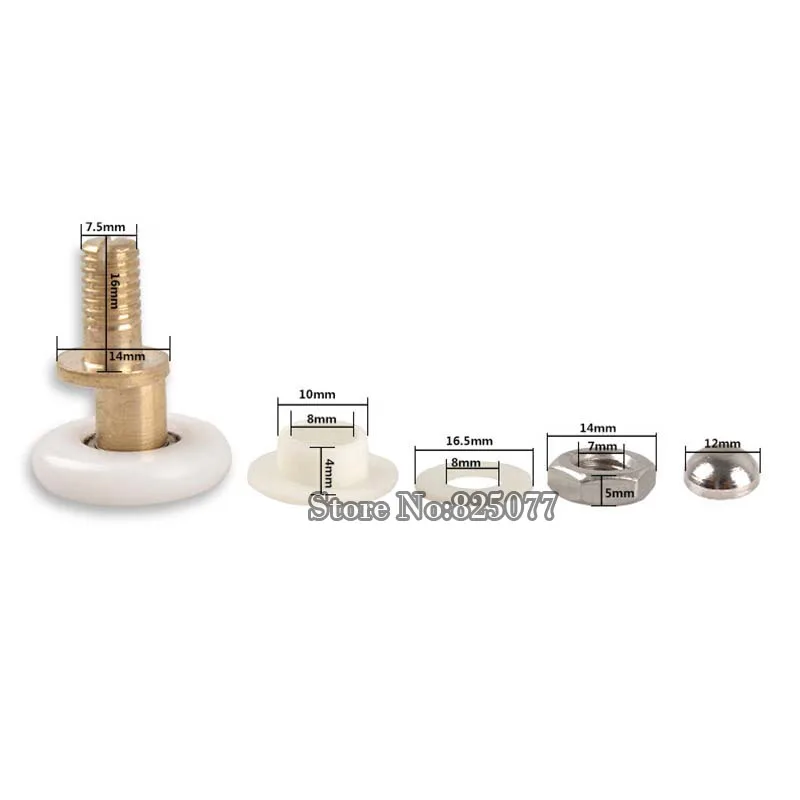 10 шт. душевая кабина запчасти для ванной комнаты стеклянной раздвижной двери