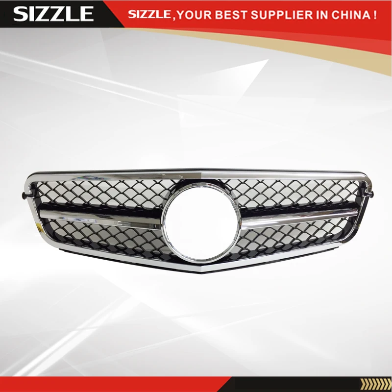 Пластиковая черная с хромированной передней решеткой Авто решетка для Mercedes W204 2006