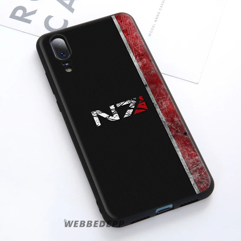 Мягкий чехол WEBBEDEPP Mass Effect N7 для Huawei P30 P20 Pro P10 P9 Lite 2017 P Smart 2019 & Nova 3 3i Y9 |