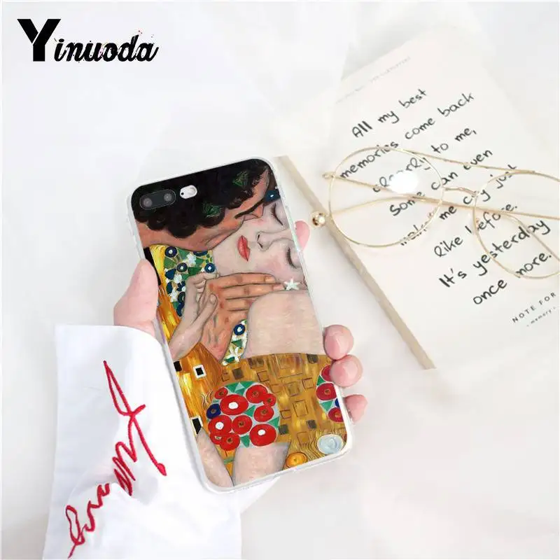 Yinuoda Kiss Gustav Климт Картина Новое поступление чехол для телефона iPhone X XSMAX 6 6S 7 7plus 8