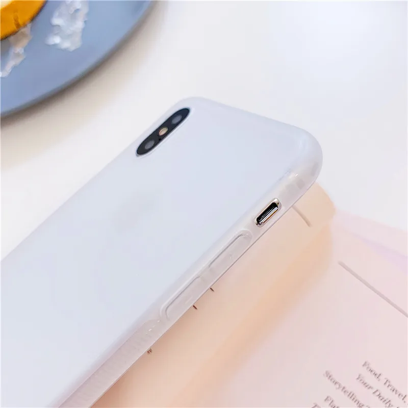 Забавный розовый чехол для iPhone X XR XS Max 6 S 7 8 plus Мягкий Прозрачный силиконовый пары