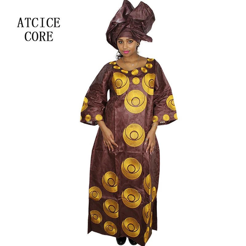 Африканские платья для женщин Модный Дизайн Новый Африканский базин вышивка