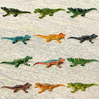 12pcs mini assorted colors crocodile toys alligatorcrocodile hunter action figurecrocodile animal toy for party favors
