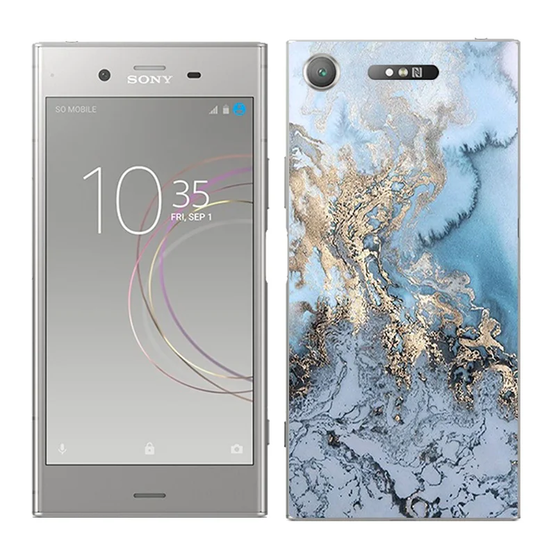 Защита для sony Xperia XZ1 5," Мягкий силиконовый чехол-накладка на заднюю панель телефона для sony Xperia XZ1 чехол s с пейзажами
