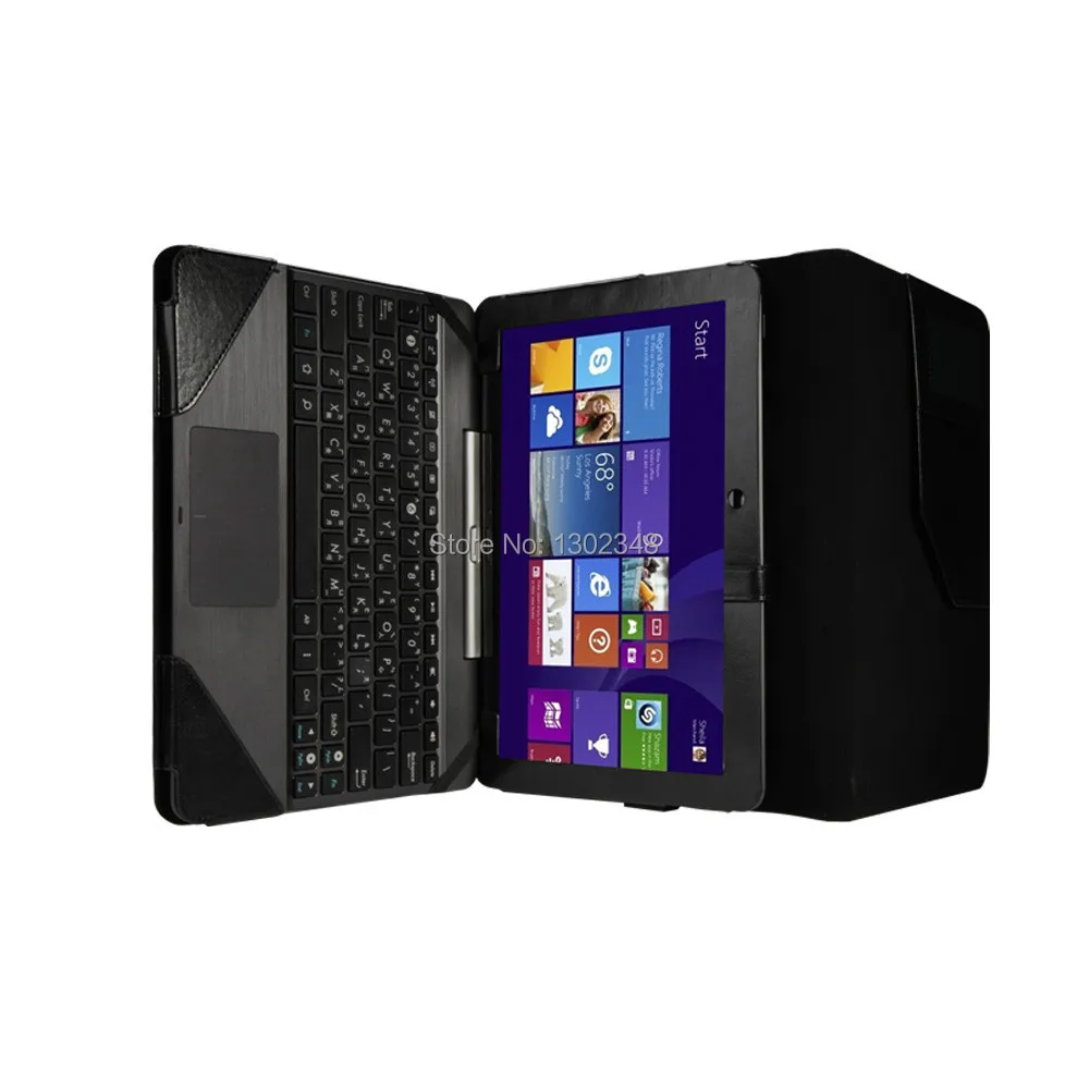Роскошный чехол книжка Crazy Horse из искусственной кожи с клавиатурой для ASUS Transformer Pad