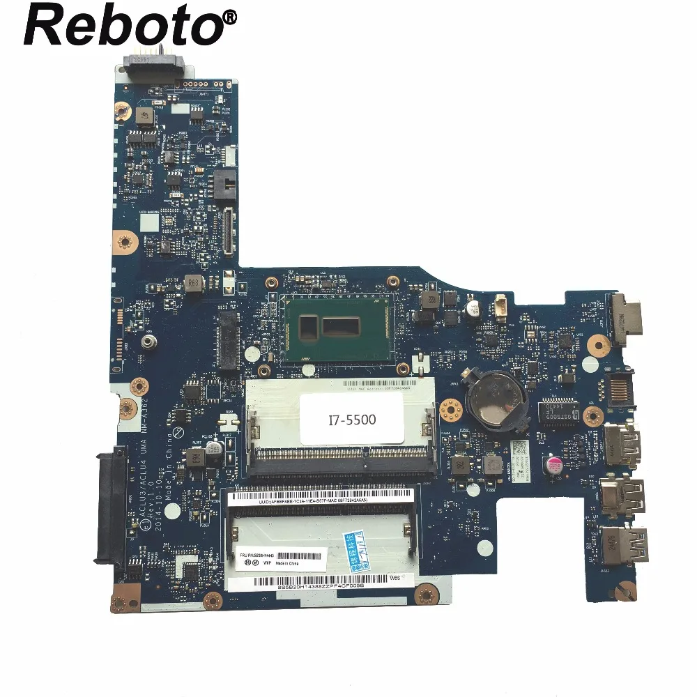 Reboto 5B20H14443 для Lenovo G50 80 материнская плата ноутбука с SR23W I7 5500U 2 40 GHz CPU ACLU3/ACLU4 UMA NM A362 100%