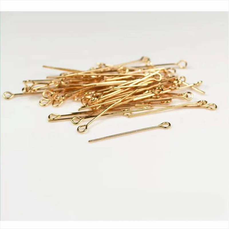 100 шт./лот головы булавки иглы шпильки с кисточками Eyepins соединитель для бисера глаз булавка Ювелирная фурнитура ювелирные аксессуары бусины соединить