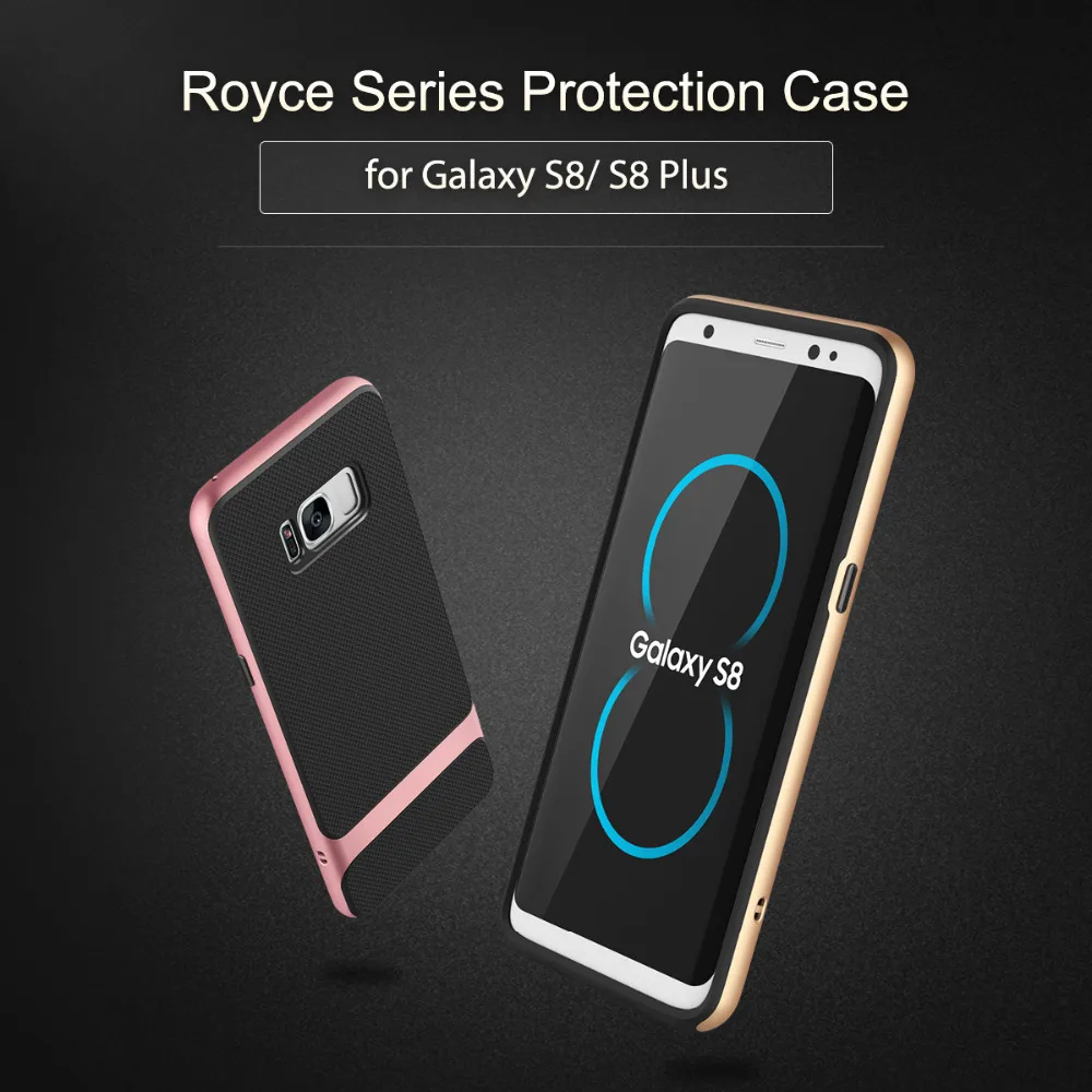 

10pcs DHL free Phone Case for Samsung Galaxy S8 S8+ ROCK Royce Series Protective Back Cover Case for Samsung Galaxy S8 Plus Case