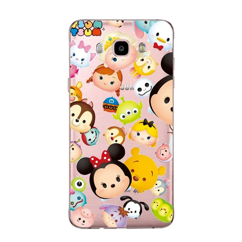Banana Soft Clear TPU Phone Case For Samsung J3 J5 J7 S6 S7 S8 note8 A3 A5 C7 J2prime Snow White Micky FundasCover Free Shipping | Мобильные