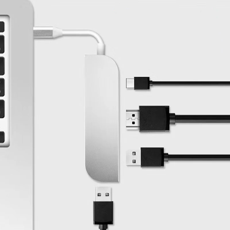 USB хаб 4 в 1 3 0 HDMI адаптер кабель 4K видео HD Суперскоростной порт PD для Macbook Air Pro Dell XPS