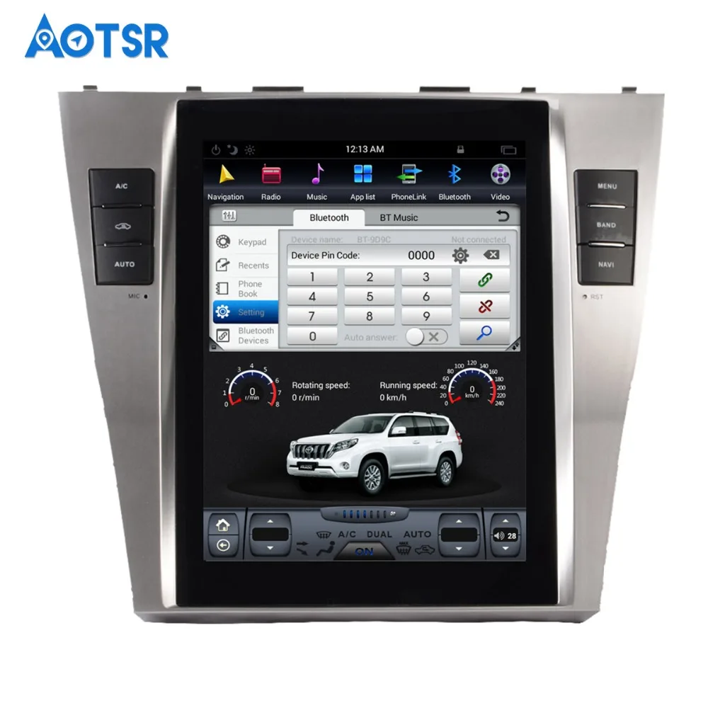Автомобильный GPS-навигатор Aotsr Android 7 1 в стиле Tesla для TOYOTA CAMRY 2007-2011 стерео