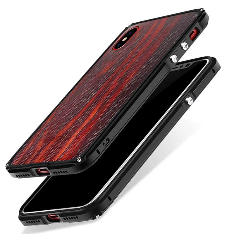 Showkoo чехол для iPhone X XS 7 8 6 S Роскошный Ультратонкий Деревянный на заднюю панель