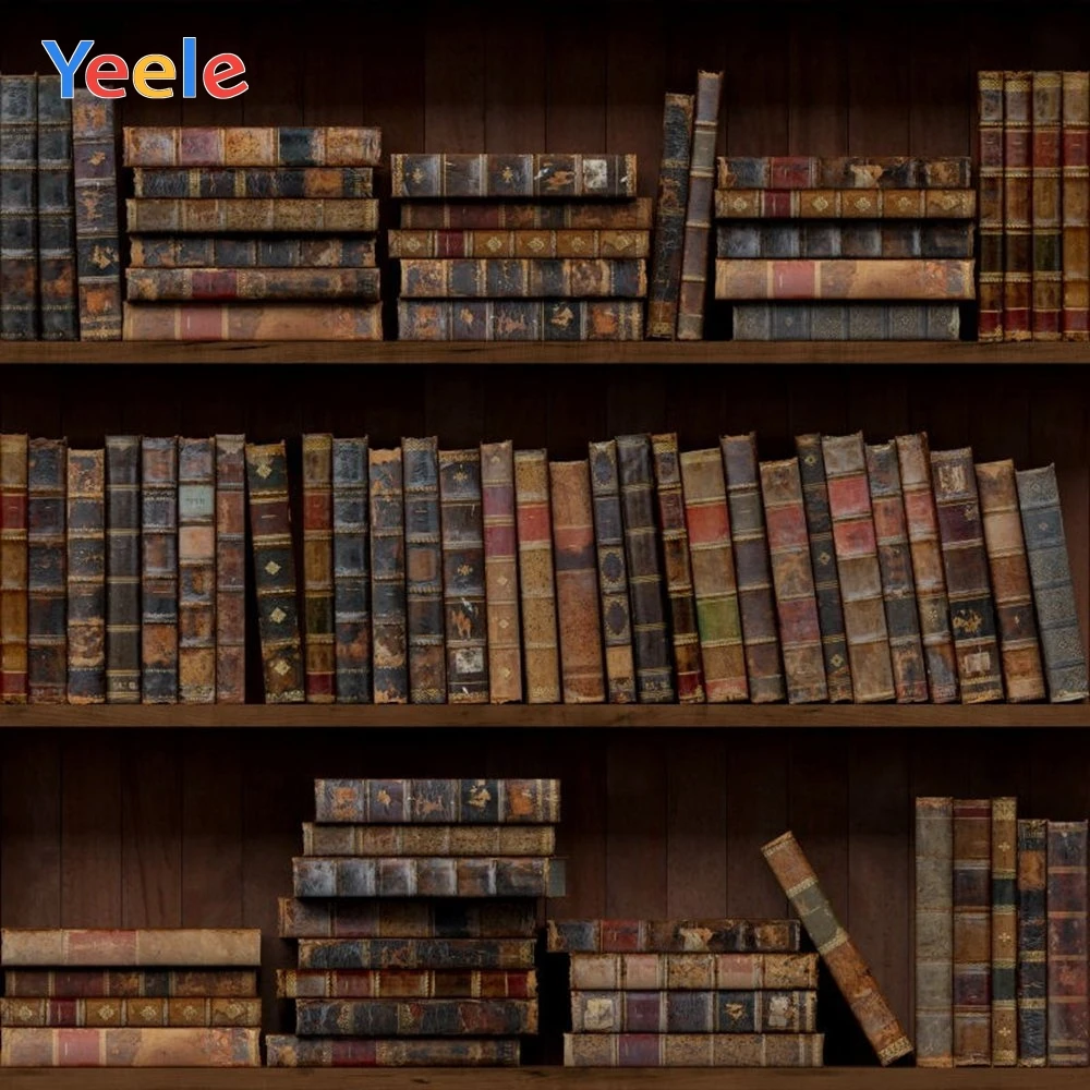

Yeele Виниловый фон для фотосъемки с книжными полками из старого дерева для детей на день рождения и вечеринку свадебный фон для фотосъемки Фо...