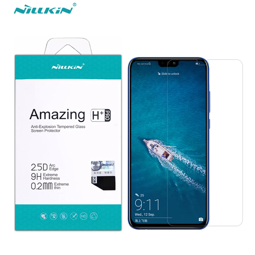 Закаленное стекло для защиты экрана Huawei Honor 8X Nillkin H + PRO 0 2 мм 2.5D 8X/Y9 2019|Защитные