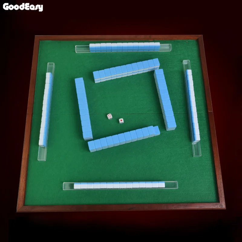 Hot Sell High Quality Traveling Mini Melamine Mahjong Set with Foldable Table U Ruler Funny Family Board Game | Спорт и развлечения