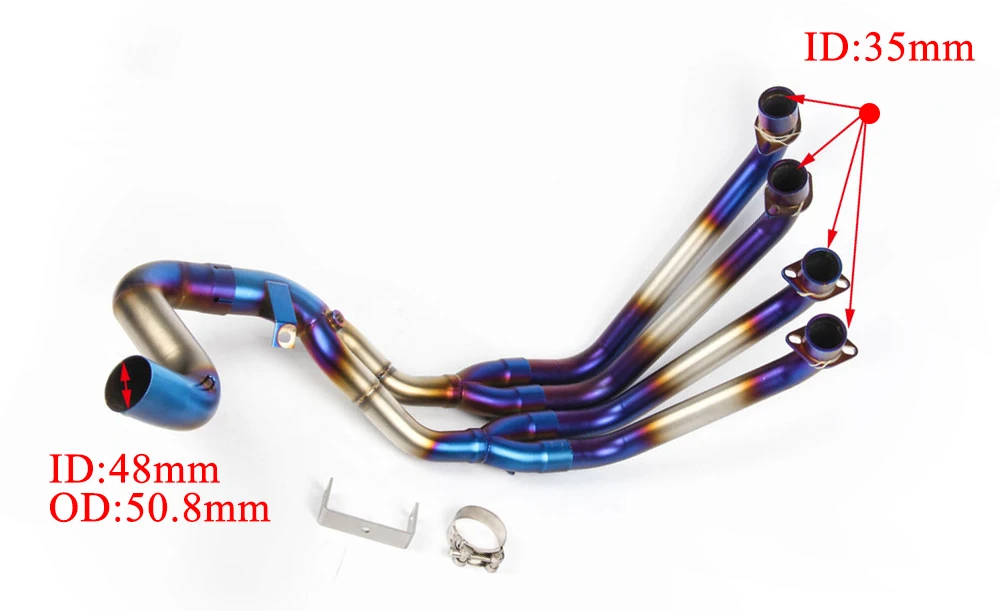 CBR 650F CBR 650 CB 650F труба выхлопной системы мотоцикла для Honda CBR650F CBR650 CB650F- с выхлопом
