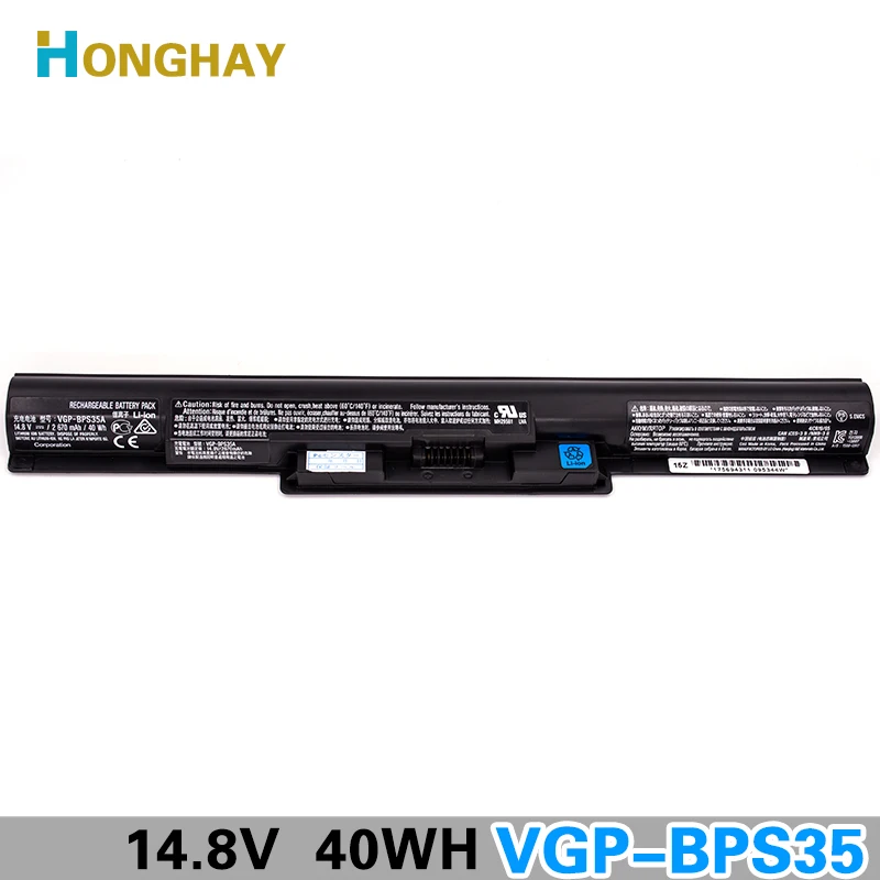 Оригинальный аккумулятор HONGHA для ноутбука SONY Vaio подходит моделей 14E 15E BPS35A SVF1521A2E