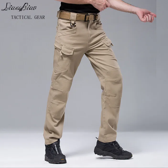 Брюки-карго мужские тактические уличные штаны для тренировок в стиле милитари