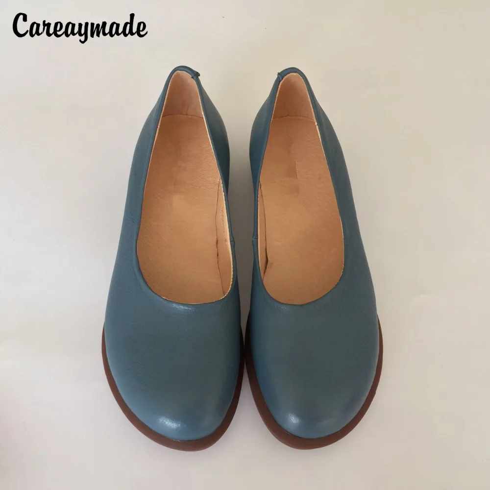 Оригинальные туфли Careaymade Mori girl женские из натуральной воловьей кожи в стиле