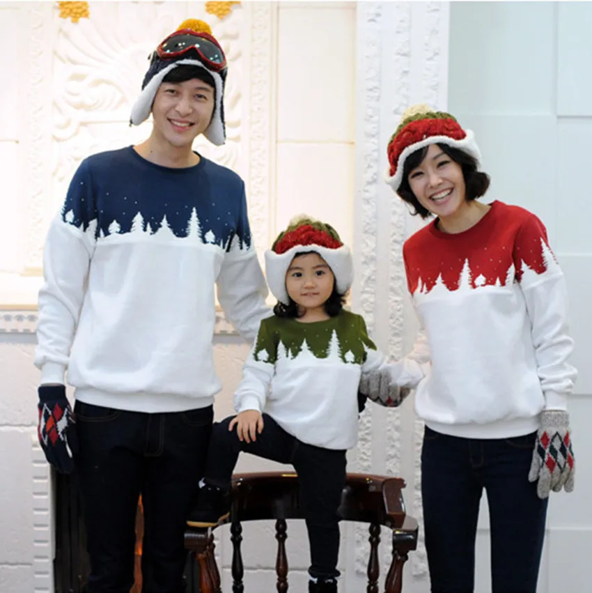 Одежда для мамы и дочки свитеры футболка девочек одежда папы сына детская с