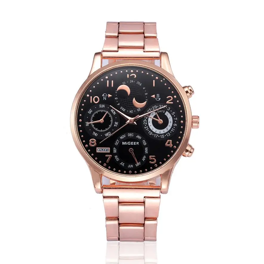 

Men Watch Stainless Steel Military Sports Wrist Watches Business Male Calendar Clock Quartz Movement Hour Time Relogio #D
