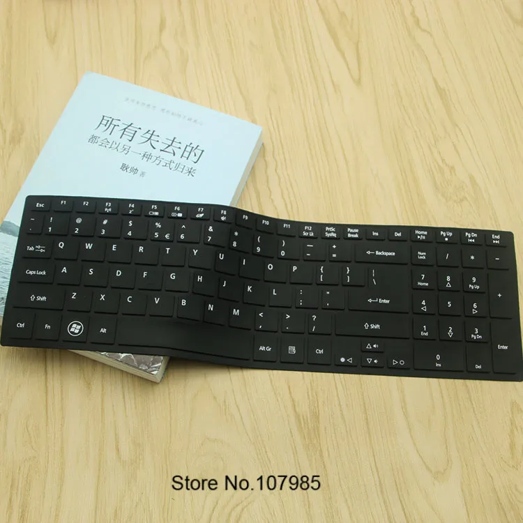 allblack 15 17 дюймов ноутбук Клавиатура Защитная крышка для acer Aspire ES 15 ES1-531 ES1 531 M3-581T M3-581TG M5-581 M5-581T M5-581TG - Цвет: allblack