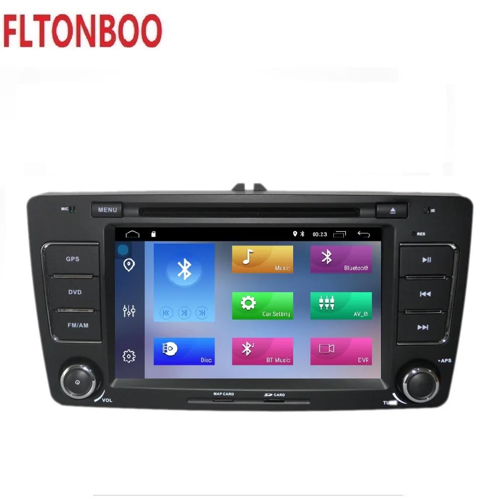 7 дюймов Android 9 для Skoda Octavia gps навигация Wi Fi радио bluetooth рулевое колесо Canbus