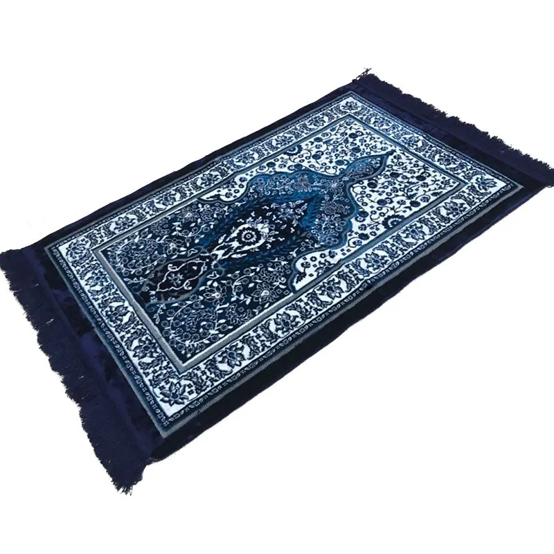 TK6dark blue XHX888 Исламская мусульманская молитва коврик Tappeto Cucina поклонение Vloerkleed ковер паломника Banheiro Salat Musallah коврик для молитвы Tapis - Цвет: TK6dark blue