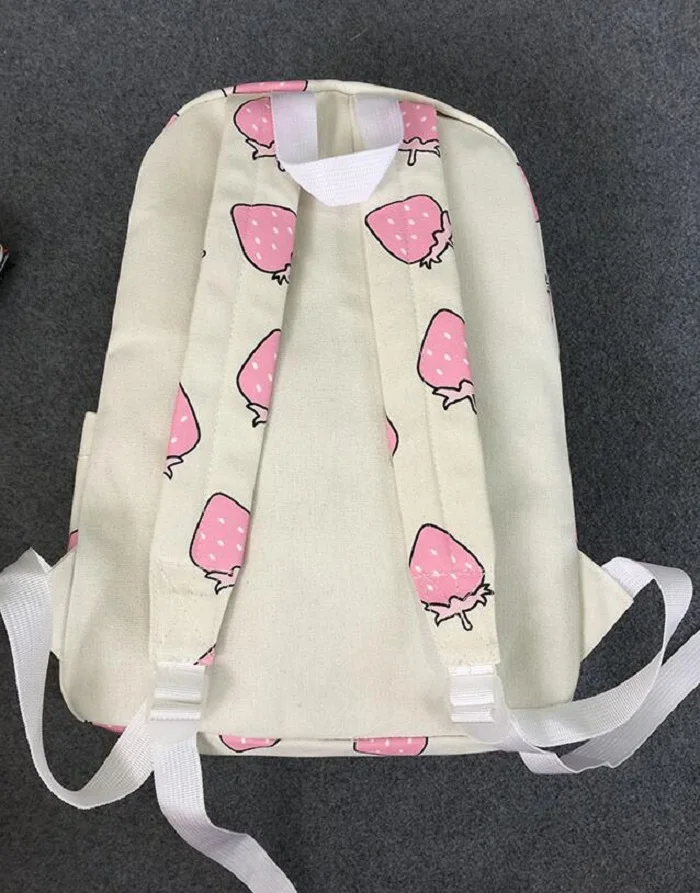 2016 Fruit Printing School Bag For Teenagers Girls Fashion Women Canvas Backpacks Shoulder Travel Rucksack Mochila Feminina |