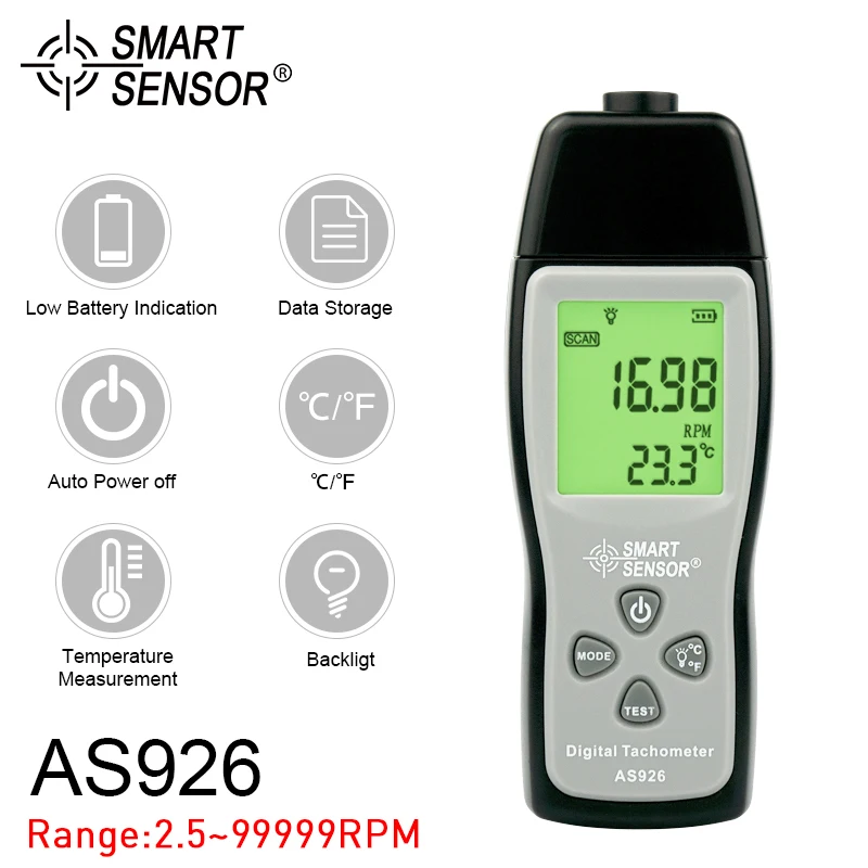 Smart Sensor цифровой лазерный тахометр спидометр для автомобиля Электрический