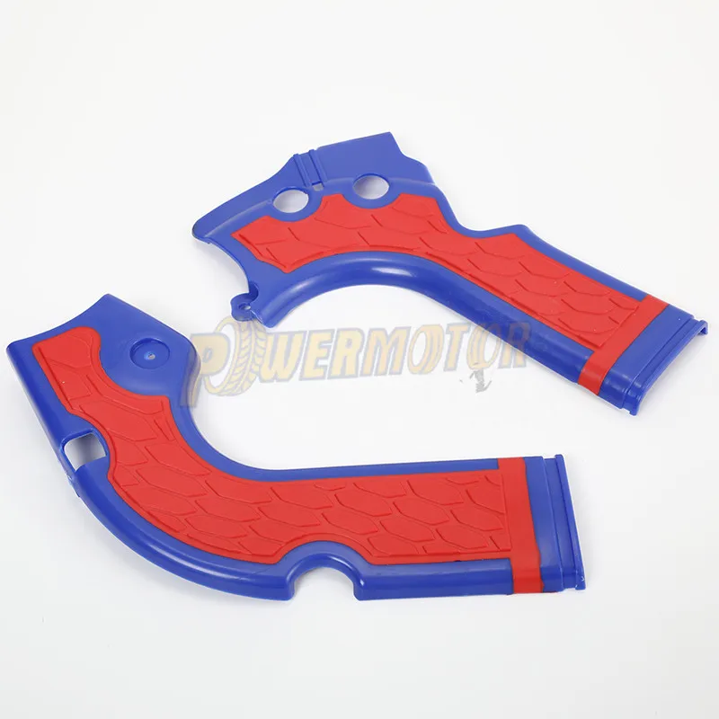 Blue Мотоциклетная X-Grip рамка Защитная крышка для CRF250R- CRF450R 2013- CRF450R/RX- MX Мотокросс - Цвет: Blue