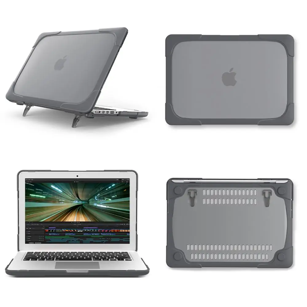 Ударопрочный внешний чехол для Macbook Air 13 11 дюймов Retina 12 15 New Pro жесткий пластиковый