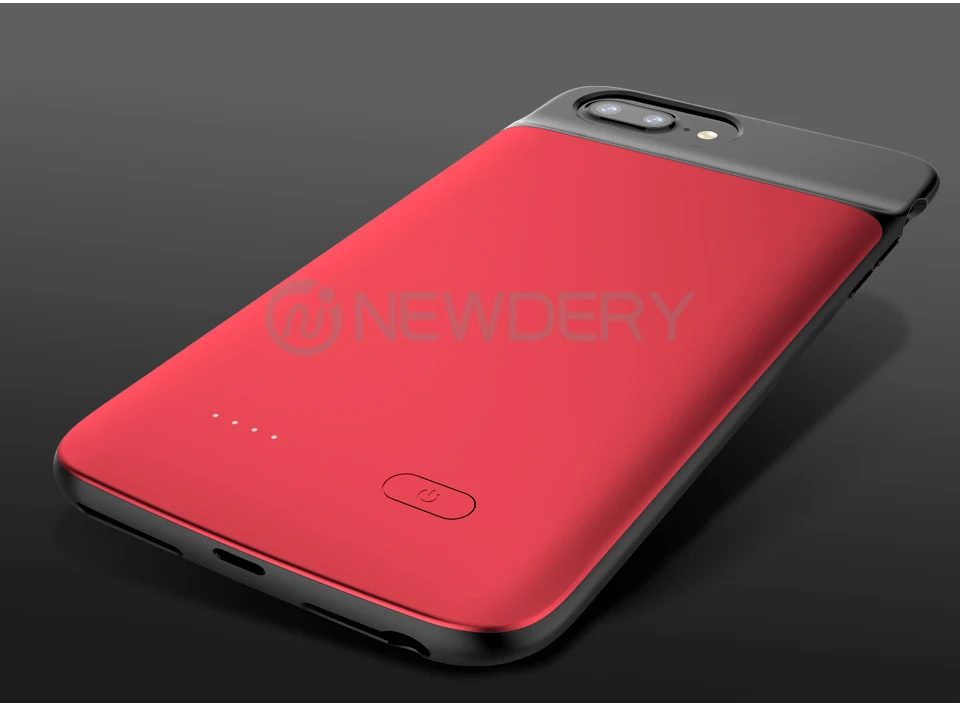 NEWDERY тонкая батарея чехол для iphone 6 6s 7 8 3200 mAh мягкий TPU Дизайн питания чехол для iphone 6 plus 6s plus 7 plus 8 plus 5000 mah