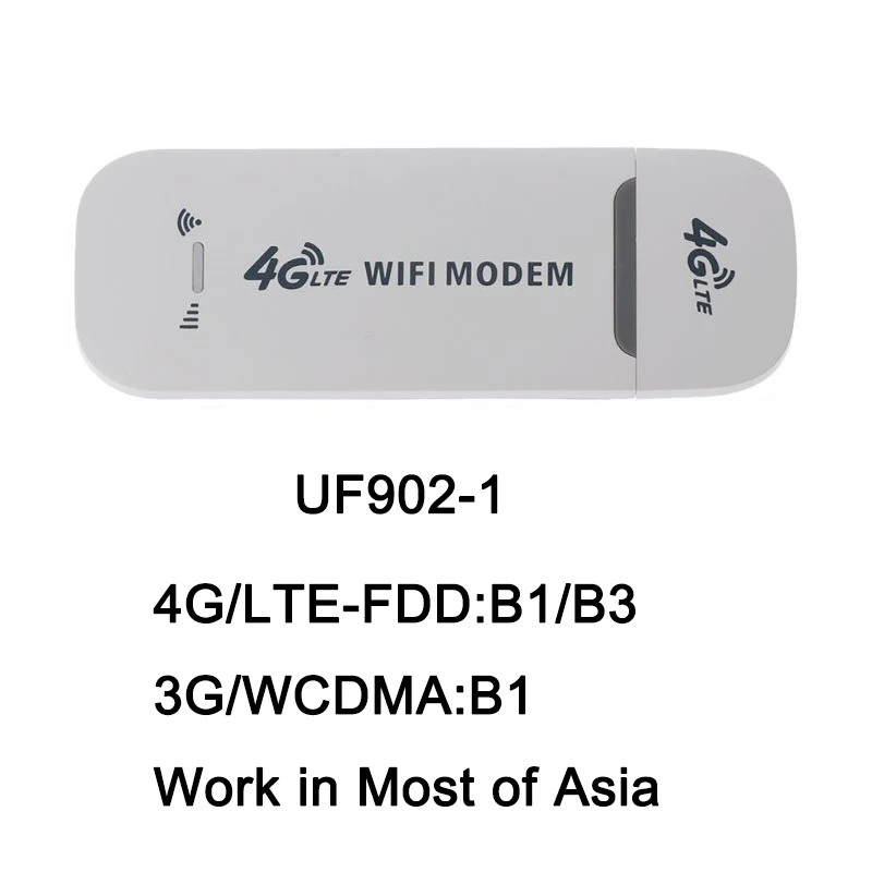 TianJie 4G Wifi роутер 4G FDD TDD Автомобильный USB модем мини-палка Дата карта Мобильная точка доступа беспроводной широкополосный USB Wi-Fi ключ - Цвет: UF902-1