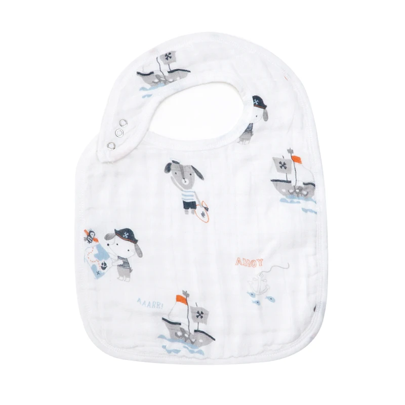 dog captain Muslinlife детские нагрудники Новинка бамбуковый хлопок высокого качества Babadores Para Bebe слюнявчик для младенца полотенце для мальчиков и девочек - Цвет: dog captain