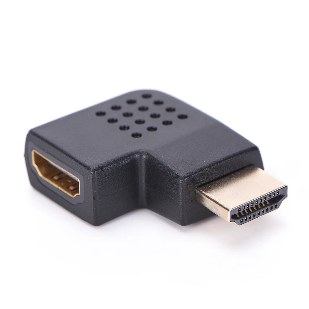 Левый угол 90 градусов штекер-гнездо 1080P HDMI HDTV адаптер конвертер соединитель |
