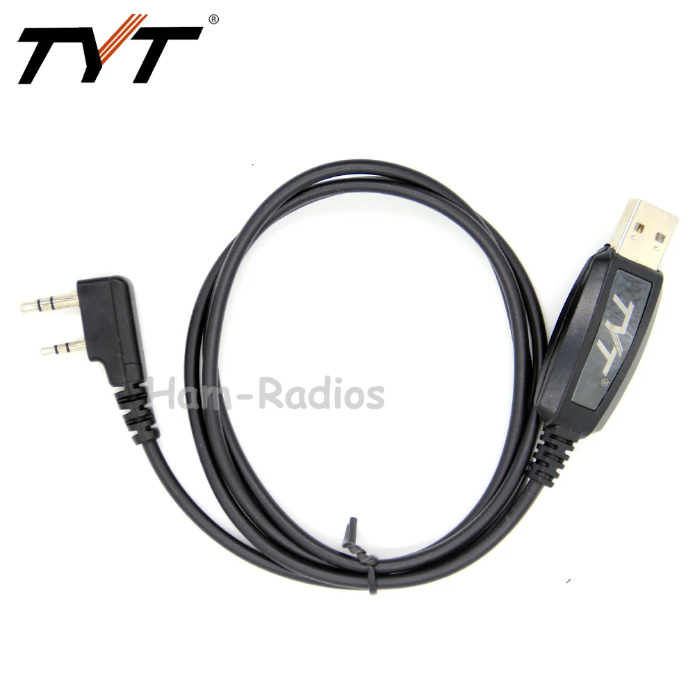 Оригинальный TYT USB Кабель для программирования MD 380 иди и болтай Walkie Talkie UHF 400 480 МГц