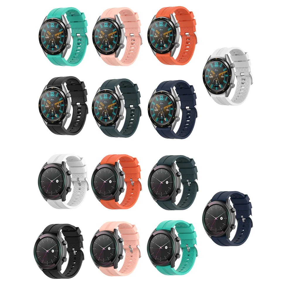 Ремешок силиконовый для Huawei Honor Watch GT active элегантный сменный Браслет наручных