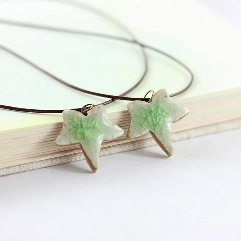 Ожерелья с кулоном в китайском стиле уникальные керамические аксессуары ручной