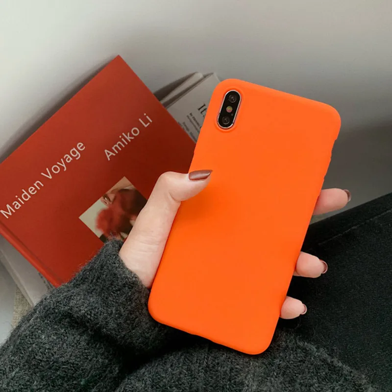 Матовые зеленые яркие оранжевые чехлы с сердцем ярких цветов для huawei P30 P20 P20 mate 10 20 Pro Lite Honor 8 8X10 Lite Max