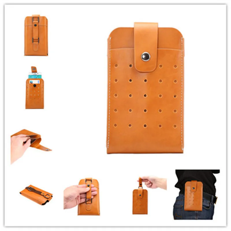 2016 Новый Открытый Запуск Поясная Сумка Спорт ИСКУССТВЕННАЯ Кожа Защита Телефона