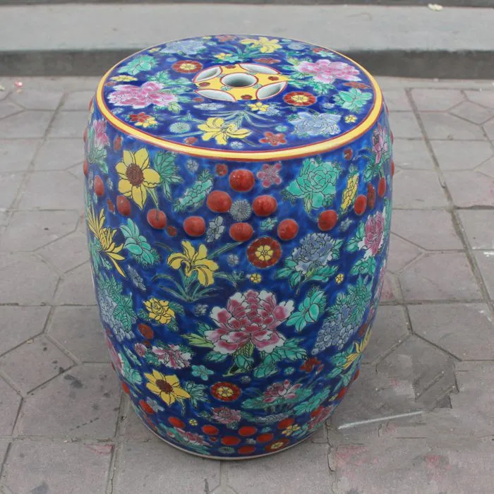 Китайские керамические табуреты сиденье для украшения дома бабочки