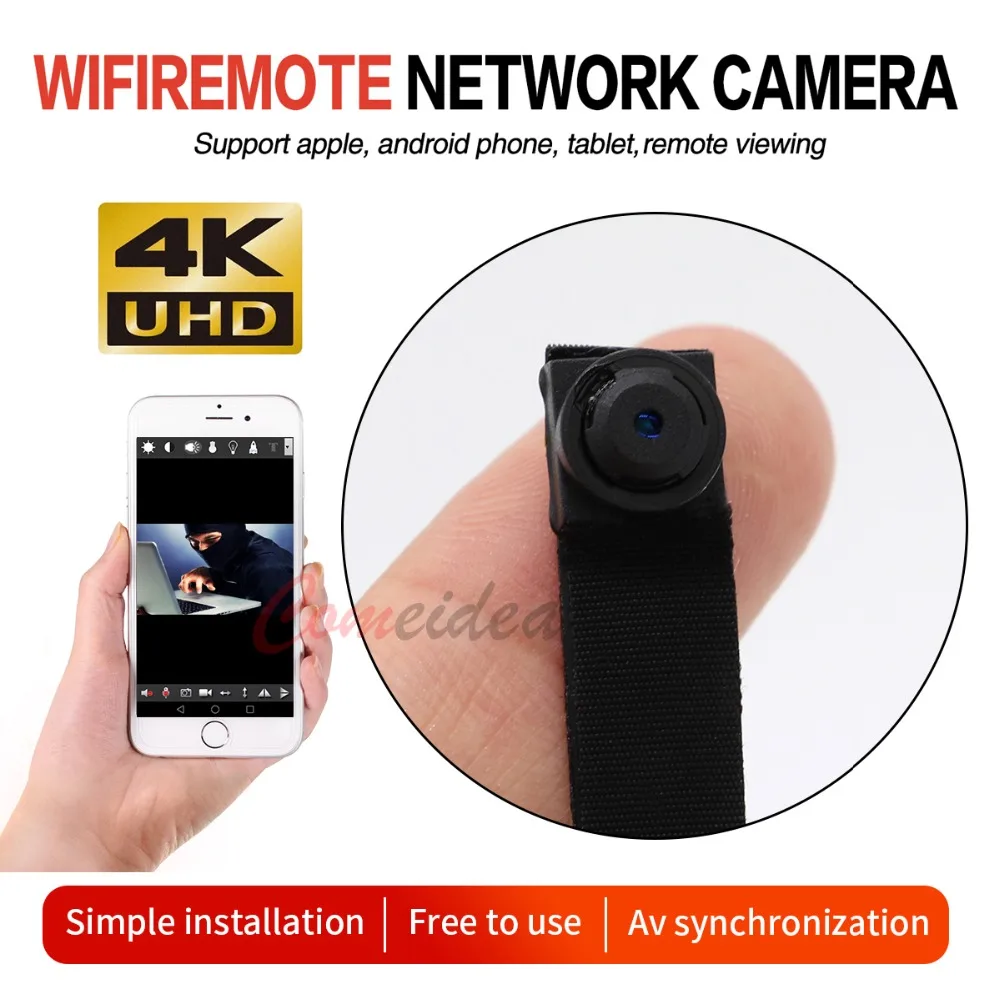 Full HD 4K мини WiFi ip-камера DIY Кнопка мини-камера модуль Поддержка удаленного просмотра TF карта