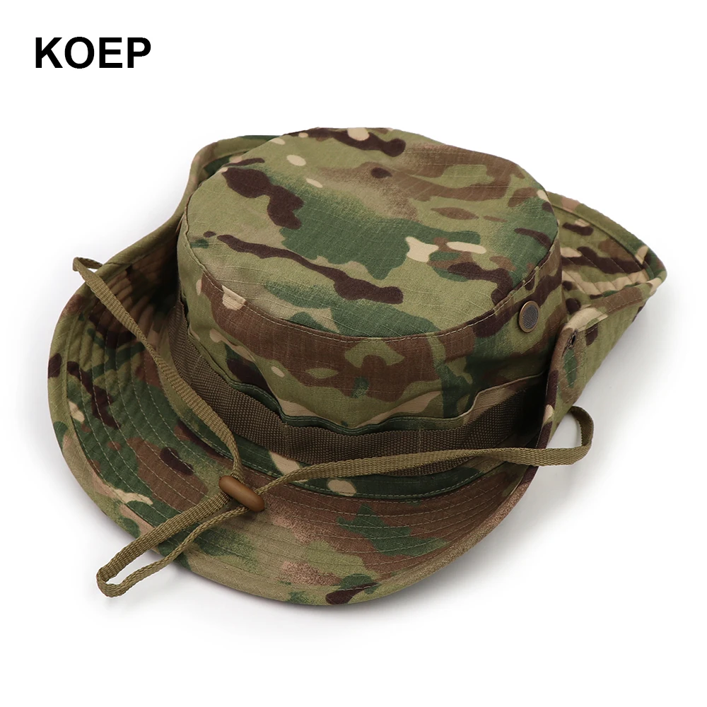 KOEP Nepalese Boonie шапки Тактические страйкбол Снайпер камуфляж дерево ведро шляпа аксессуары военная армия американская военная Мужская кепка