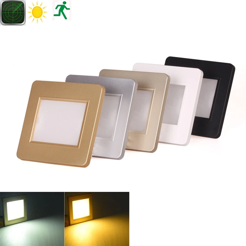 Светодиодный Интеллектуальный Ночной светильник индукционный радар движения