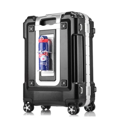 

Travel tale High Quality Grind Arenaceous Aluminum Frame Rolling Luggage Spinner Brand Travel Suitcase 20"/24"/26"/28"